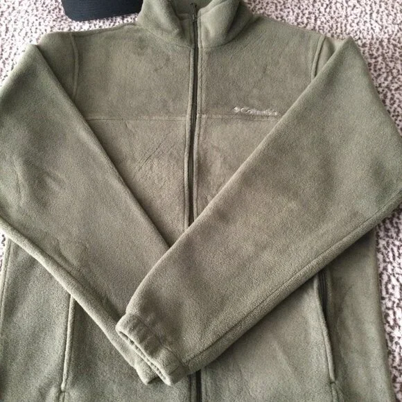 Columbia Fleece Jacket Green M - Picture 6 of 11